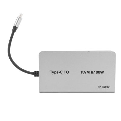 USB 3.0 KVM with 3 USB 3.0 Ports 60Hz for 2 Computers Sharing 1 Display Keyboard Mouse Hard Drives Printer Type C PD100W 5A 20V Fast Charging