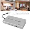 USB 3.0 KVM with 3 USB 3.0 Ports 60Hz for 2 Computers Sharing 1 Display Keyboard Mouse Hard Drives Printer Type C PD100W 5A 20V Fast Charging view 3