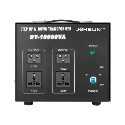 10000 Watt Voltage Converter Transformer, Heavy Duty 220V-110V Step Up/Down Power Converter with 4 Standard Sockets Overload/Over-Temperature Protection