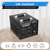 10000 Watt Voltage Converter Transformer, Heavy Duty 220V-110V Step Up/Down Power Converter with 4 Standard Sockets Overload/Over-Temperature Protection view 3