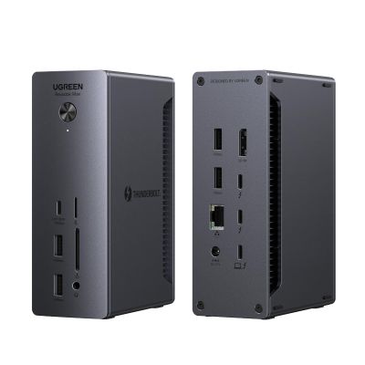 UGREEN Thunderbolt 4 Dock 13-in-1 40Gbps Docking Station with Dual 4K@60Hz Single 8K Display, 90W Charging for Laptop, 2.5GbE, SD/TF 4.0. Revodok Max 213 for MacBook Surface Pro and More