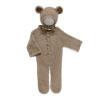 Newborn Boys Girls Baby Photo Props Outfits Crochet Clothes Mohair Hat Pants Photography Props Costume Set view 1