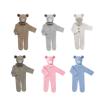 Newborn Boys Girls Baby Photo Props Outfits Crochet Clothes Mohair Hat Pants Photography Props Costume Set view 4
