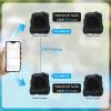 Herdio 6.5" Outdoor Rock Bluetooth Speakers IPX7 Waterproof Wired Max Power 800 Watt All Weather for Deck Pool Backyard Patio Garden (2 Pair Black) view 4