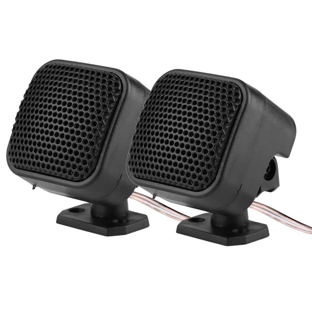2pcs Car Small Square Speaker Loud Audio Music Tweeter Loudspeaker 500W Compact Easy Installation on Your Car