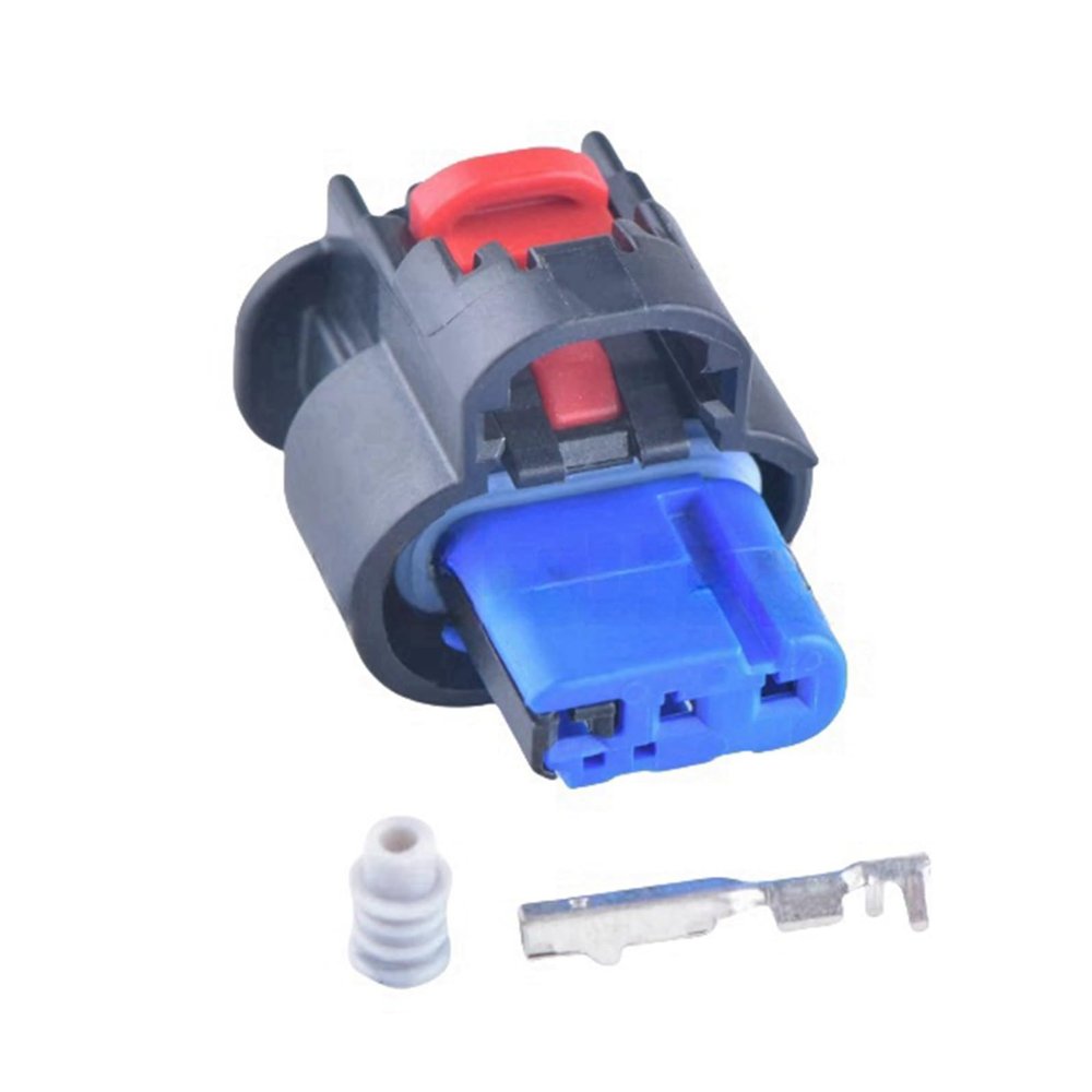 automotive connectors 3 Pin Female Automotive Connector Reversing Radar Transducer Socket Ignition Coil Socket 1-2203771-1 1-2296695-1 easy replacement(5pcs)