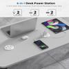 3 inch Desktop Power Grommet with PD 20W USB C,Furniture Recessed Power Strip,2 Outlets,4 USB Ports,40W Total,Flush-Mount for Desktop, Workspace Essential Desk Outlet (White, 6 FT Cable) view 2