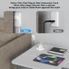 3 inch Desktop Power Grommet with PD 20W USB C,Furniture Recessed Power Strip,2 Outlets,4 USB Ports,40W Total,Flush-Mount for Desktop, Workspace Essential Desk Outlet (White, 6 FT Cable) view 4