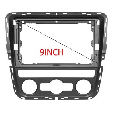 AYYDXRK 9INCH Car Audio Fascia Frame Adapter Compatible with Passat 2011-2015 Big Screen Dash Fitting Panel Frame Kit Turning Tools(at AC Frame)