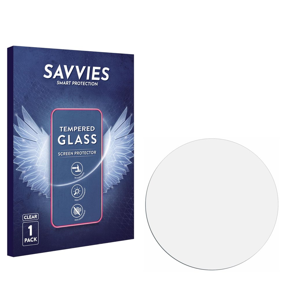 savvies Armoured Glass Compatible with Kiptumtek 1.32" Tempered Glass Screen Protector [Shockproof, 9H Ultra Hard]