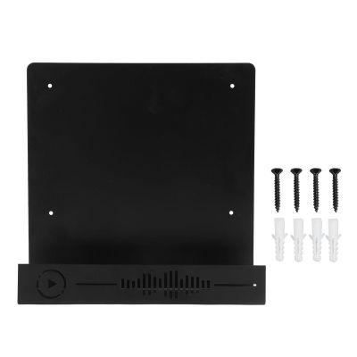 Pssopp Vinyls Record Holder, Easy to Install Metal Record Display Shelf Storage Organizer for Records Collector Lover (Black)