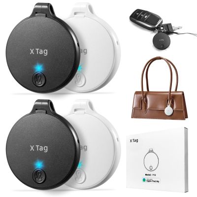 Air Tags-4 Pack: Item Finder for Apple Find My (iOS only) APP Tracker Tag Used Together, Track Your Luggage, Keys, Backpack, Purse, Pets and More, Location Tracking Device for Family Outdoor Travel