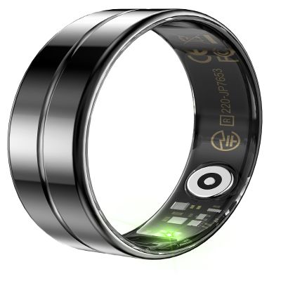 Smart Ring for Men Women Ultra Thin Fitness Ring Heart Rate Monitor Sleep Ring Health Tracker Pedometer Step Counter Smart Rings for Android & iOS