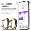 Smart Ring for Men Women Ultra Thin Fitness Ring Heart Rate Monitor Sleep Ring Health Tracker Pedometer Step Counter Smart Rings for Android & iOS view 3