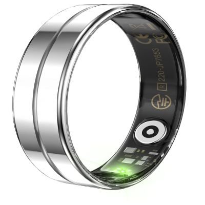 Smart Ring for Men Women Ultra Thin Fitness Ring Heart Rate Monitor Sleep Ring Health Tracker Pedometer Step Counter Smart Rings for Android & iOS