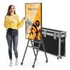 QIXZOCV MWE 43 Inch Mobile Digital Signage Display Touchscreen Kiosk with Flight Case, Portable LCD Screen with Screen Mirroring App Publishing, Advertising Display Poster, Android OS view 1