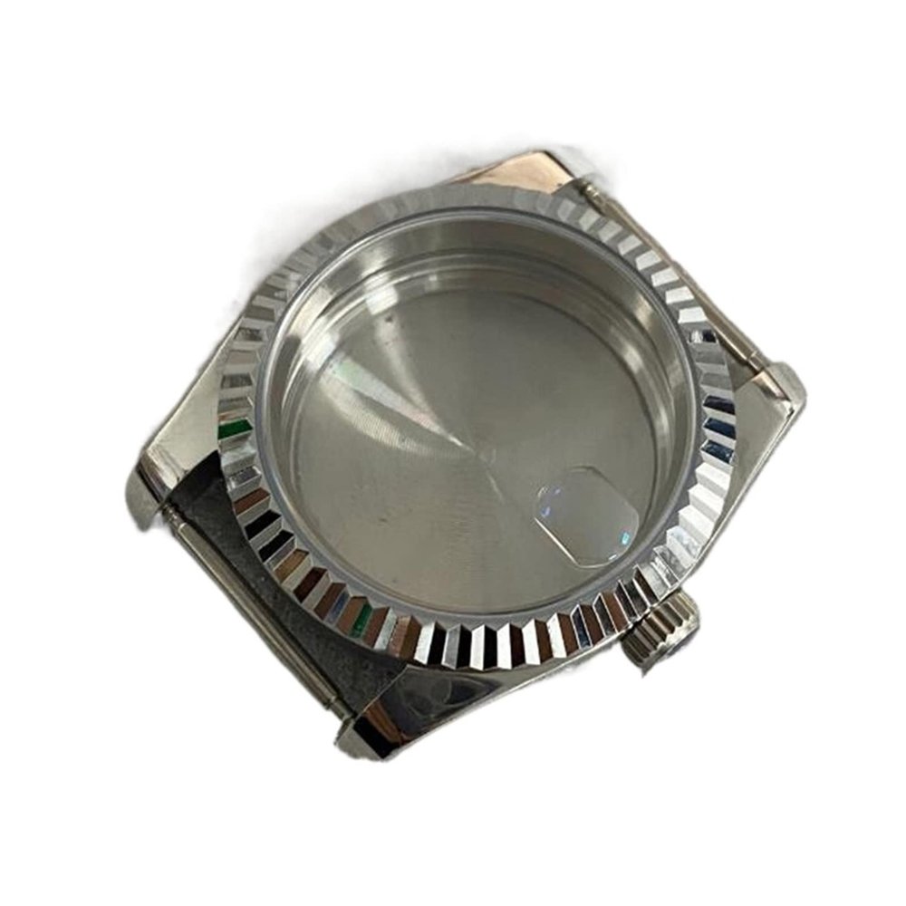 LFVFGHARAL 36MM Sapphire Glass Watch Shell Stainless Steel Watch Case For NH35/NH36/4R Movement watch case(Magnifying Glass)