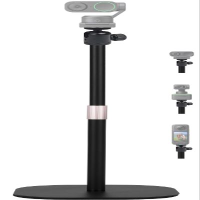 Desktop Webcam Stand, 18-inch Heavy-Duty Webcam Tripod Holder Compatible with Insta360 Link 2/Link 2C/Link PTZ 4K Webcams and X4 X3 X2 Action Cameras