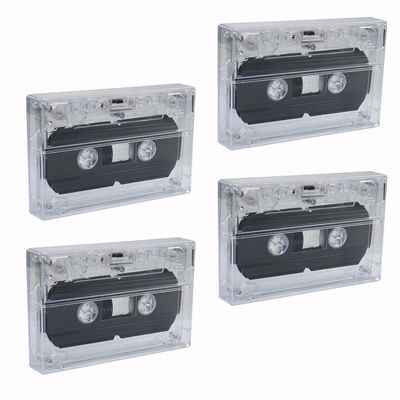 Bntyok 4Pcs Blank Cassette Tape with Boxes 30 Mins / PCS Blank Tape Magnetic Audio Tape Recording Player for Speech Music Recording Standard Cassette