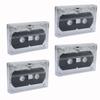 Bntyok 4Pcs Blank Cassette Tape with Boxes 30 Mins / PCS Blank Tape Magnetic Audio Tape Recording Player for Speech Music Recording Standard Cassette view 1