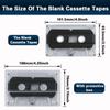 Bntyok 4Pcs Blank Cassette Tape with Boxes 30 Mins / PCS Blank Tape Magnetic Audio Tape Recording Player for Speech Music Recording Standard Cassette view 3