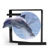 BUUBO 3D Hologram Fan, 3D Holographic Projector 3D Animation Video Projector Stereo Floating Advertising Machine Fan with Safe Enclosure for Business Store Signs, Bar, Casino, Party(Golden) view 4