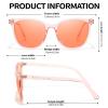 IGnaef Amber Sleep Blue Light Blocking Glasses, Classic Square Computer Gaming Glasses Anti Eyestrain & UV Glare BL1851 view 3