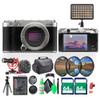 Fujifilm X-M5 Mirrorless Digital Camera Body - Silver Bundle with 2X 64GB Memory Card + Rode VideoMicro Ultracompact Camera-Mount Microphone + More view 1