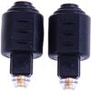 2Pcs Mini Optical Audio Adapter 3.5MM Female Jack to Digital Toslink Male Plug for Amplifier view 2