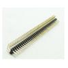 100pcs/lot 2.54mm Double Row Male 2X40 Right Angle Pin Header Strip Gold-Plated view 1