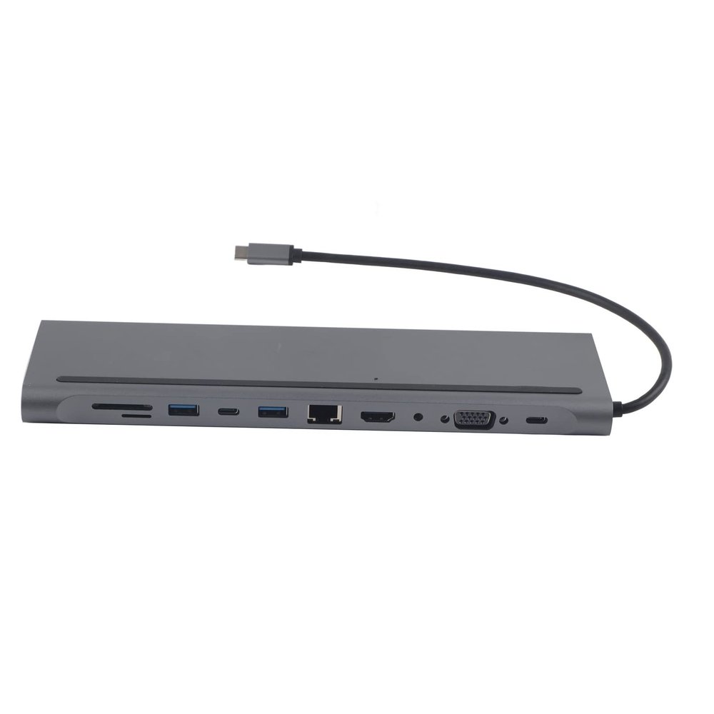 11 in 1 USB3.1 Type C Hub Dock with, Card Reader Multi Functional Adapter