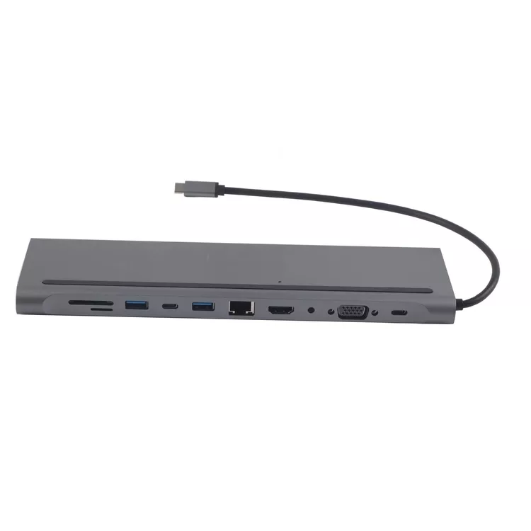 11 in 1 USB3.1 Type C Hub Dock with, Card Reader Multi Functional Adapter