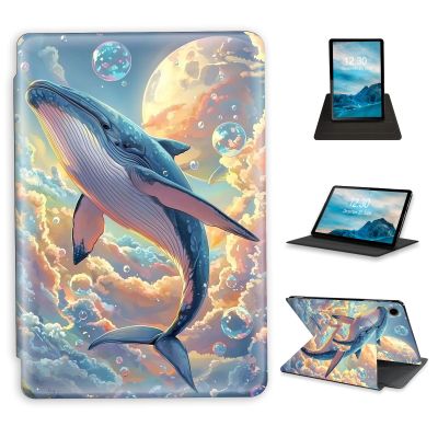 FXIANGWL for Samsung Galaxy Tab A9 Plus, 360 Degrees Rotating Smart Protective Tablet Case, Auto Wake/Sleep Feature, Adjustable Angle, Suitable for Galaxy Tab A9 Plus, Beautiful Flying Whale