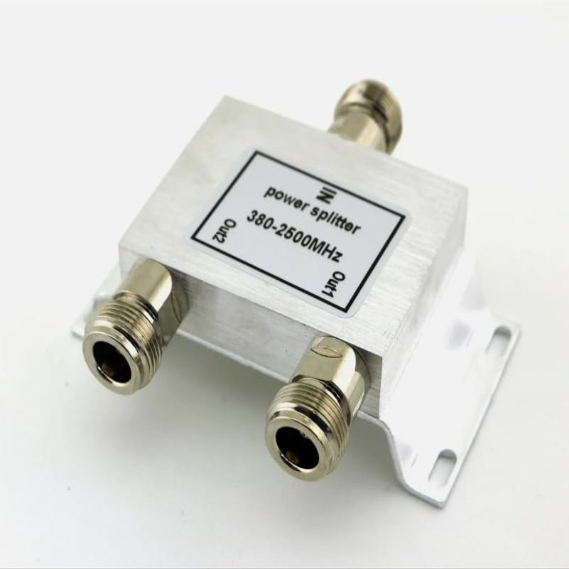 1x RF Coaxial Power N 2-Way Splitter Divider Combiner 380-2500MHz Signal Booster