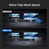 4URPC MacBook Pro Docking Station Dual Monitor 4K@60Hz with 100W Power Adapter, USB C Docking Station Vertical Stand for MacBook Pro/Air with 2 HDMI, USB 3.0, SD&microSD, Ethernet, Audio view 4