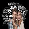10X8ft Podcast Photo Backdrop Photography Background, Black and White Inspirational Motivational Quotes Positive Affirmation Backdrops Photo Booth Prop Banner Decorations Wall Decor Tablecloth view 3