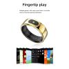 Smart Ring with Display,Waterproof Smart Rings for Men, Health Ring for Monitoring Sleep, Blood Oxygen, Heart Rate, Body Temperature, Daily Exercise, Smart Ring Health Tracker for Women. (Gold, 11) view 4