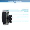 FEICHAO Camera Side Handle 1/4 Expansion Screw Silicone Grip for DSLR Camera Cage Photography Expansion Accessories (Silver 1pcs) view 2