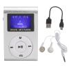 lvifloae Portable Mini MP3 Music Player Mini Screen Sport Back Clip LCD Screen MP3 Support Memory Card Max Support 32GB Black (Silver) view 1