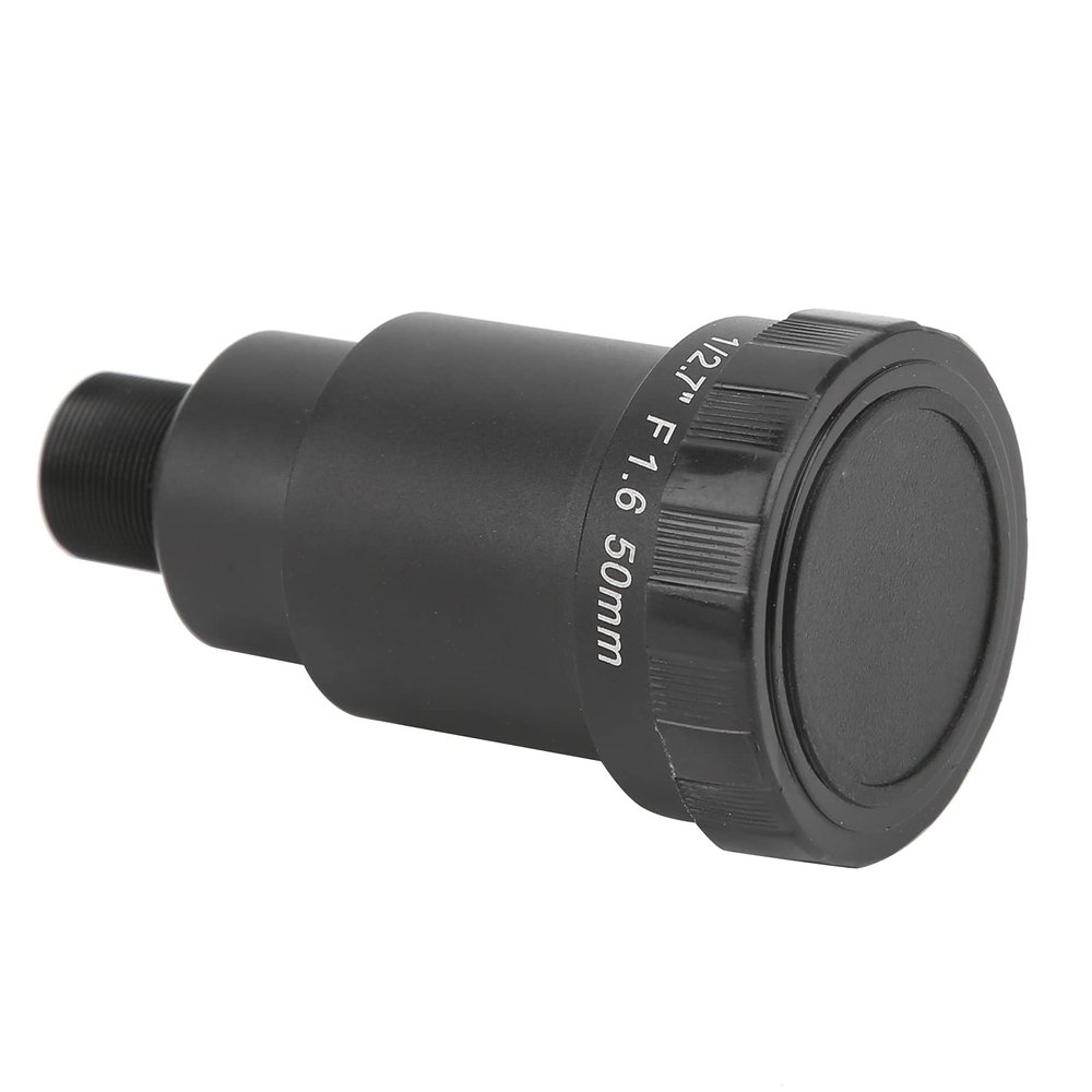 50mm Single Board Lens, 3MP HD Wide Angle with M12 Interface, Fit for CCTV Security Web Camera, Metal and Optical Glass Material