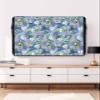 EZON-CH Outdoor TV Cover 60-65 inch, Summer Tropical Palm Tree Blue Texture Weatherproof TV Screen Protector Outdoor TV Enclosure for Seal Full Coverage - Outside LED, LCD, OLED Flat Screen TVs view 4