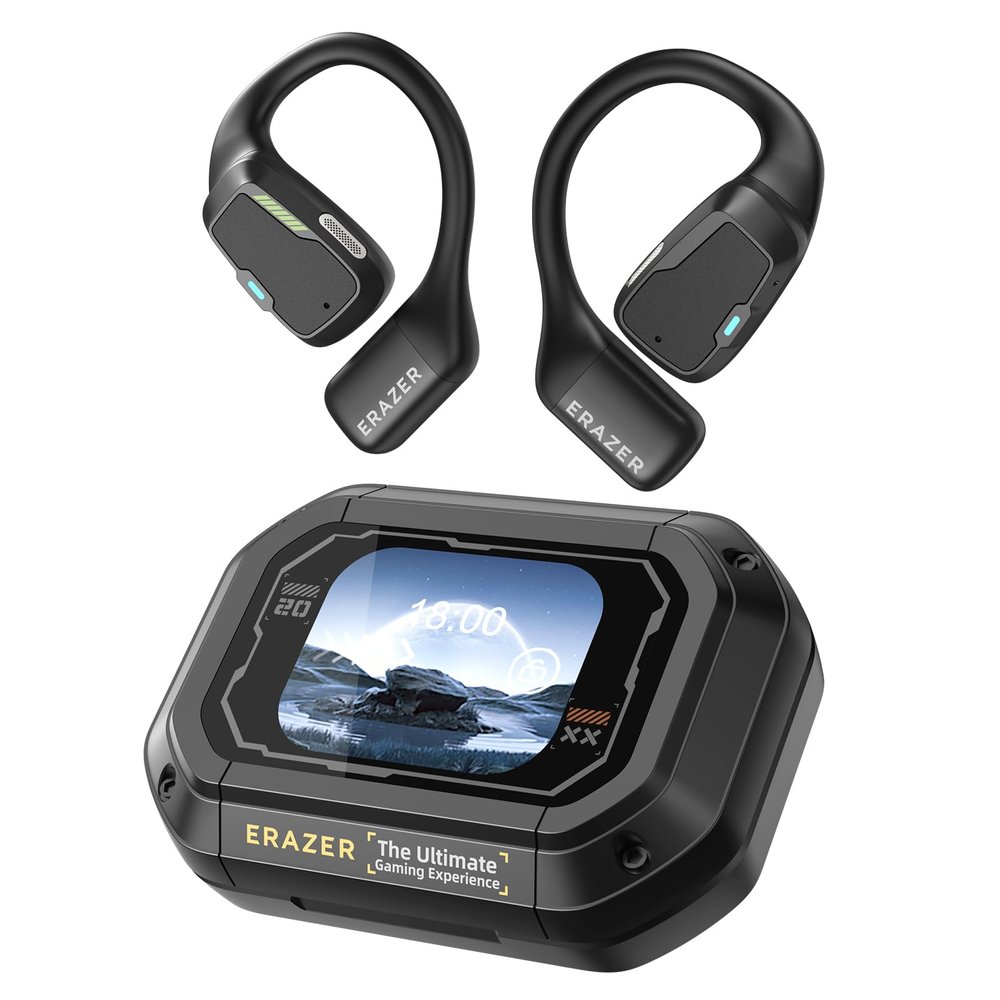QYGCKJ ERAZER XP6 Language Translator Earbuds, 3-in-1 AI Translation Earbuds Real Time for 135 Languages, Open Ear Bluetooth 5.4 Translation Device for iOS&Android, Ideal for Travel Business Learning