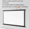 BEVUPAAERE Outdoor Projector Screen Pull Down 60inch Manual Roll Up Projection Screen 30 40 50 72inch Retractable Movie Screen Portable Backyard Movie Projector Screen(30 Inch (4:3)) view 2