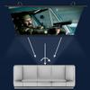 BEVUPAAERE Outdoor Projector Screen Pull Down 60inch Manual Roll Up Projection Screen 30 40 50 72inch Retractable Movie Screen Portable Backyard Movie Projector Screen(30 Inch (4:3)) view 3