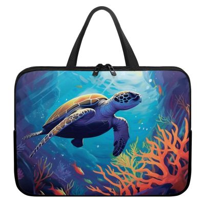 10.2 15.6 17Inch Laptop Bag Laptop Case Computer Carrying Case Laptop Sleeve Bag Suitable for Most Sizes of Laptops Case Bag(Sea Turtle)