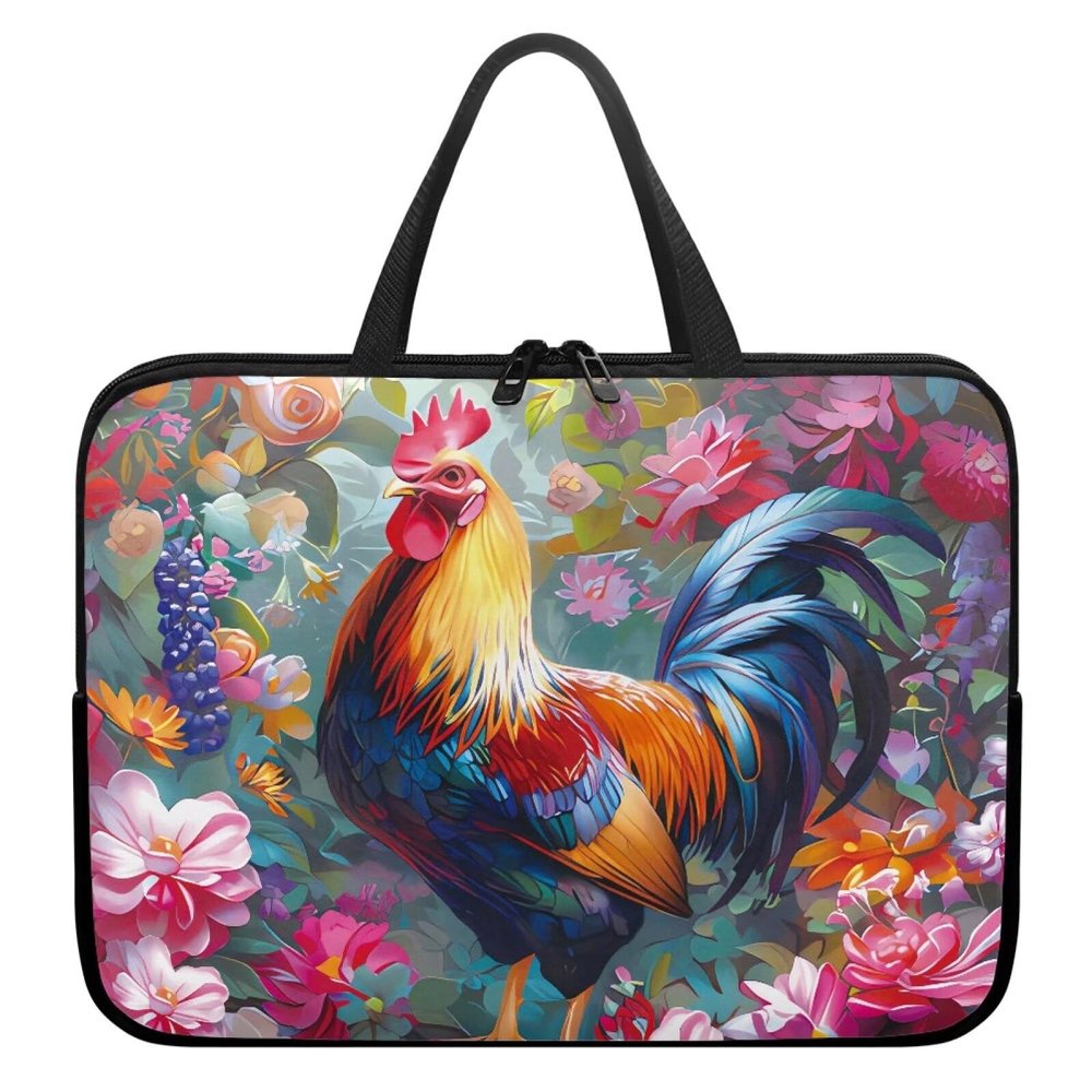 15 15.6 17 17.3 inch Laptop Computer PC Handbag Carrying Case Rooster Print Laptop Sleeve Bag Compatible with Most Laptop Notebook