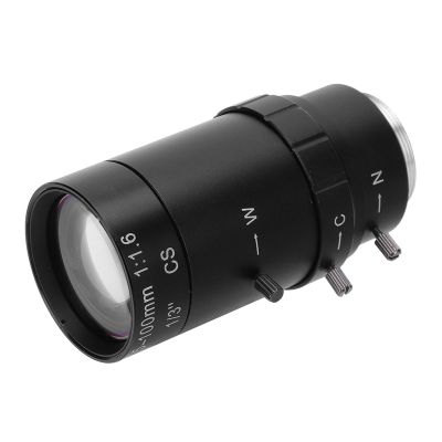 1.3MP Manual Aperture Zoom CCTV Lens, 5 100mm Aluminium Alloy Body, CS Mount, for Security Camera Systems, Low Distortion, High Compatibility
