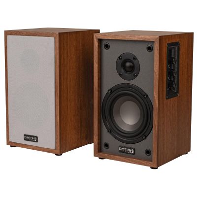 Dayton Audio Classic B40A Powered Bluetooth Bookshelf Speaker Pair (Wood, 4")