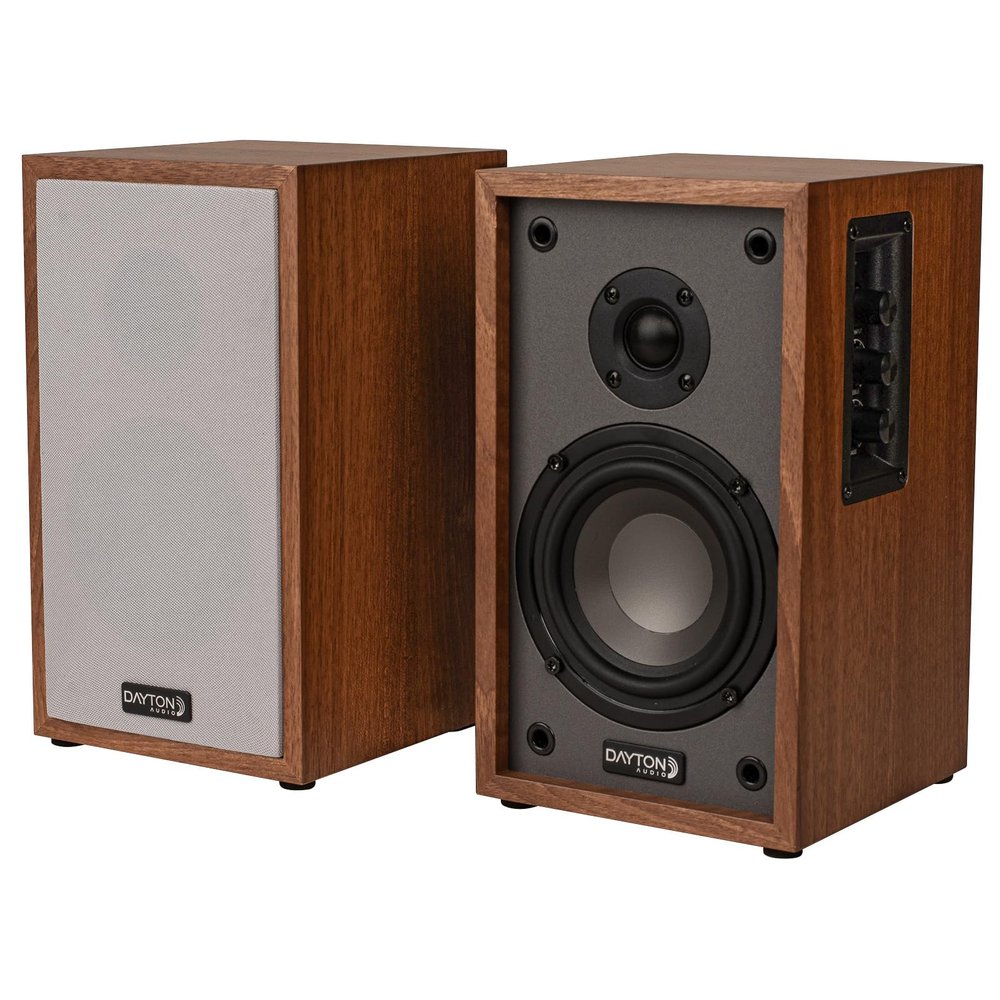 Dayton Audio Classic B40A Powered Bluetooth Bookshelf Speaker Pair (Wood, 4")