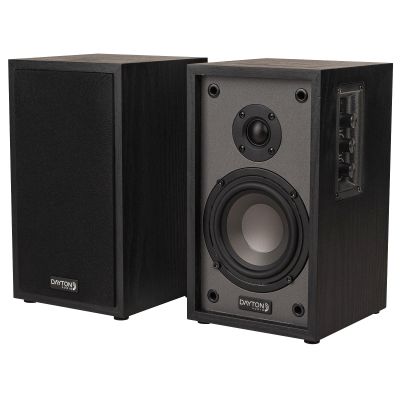 Dayton Audio Classic B40A Bluetooth 5.0 Bookshelf Speakers, 40W RMS, 4" Woofer & 1" Tweeter, RCA Input for Music, TV & Computers - Black